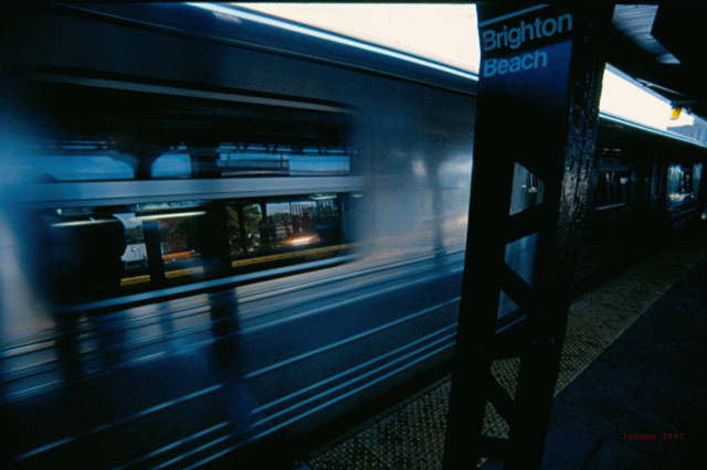 subway station Brighton Beach NYC