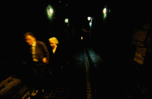 Edinburgh couple by night