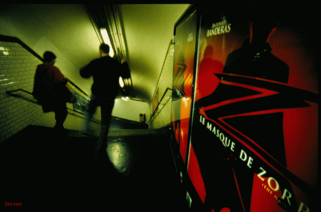 Paris underground passengers
